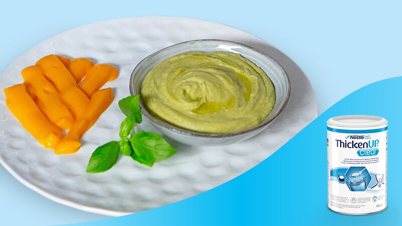 Humus van basilicum en worteldip