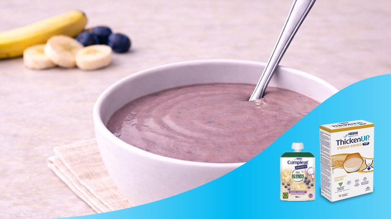 Recept met ThickenUp Instant Cereal HP en compleat paediatric oral blends