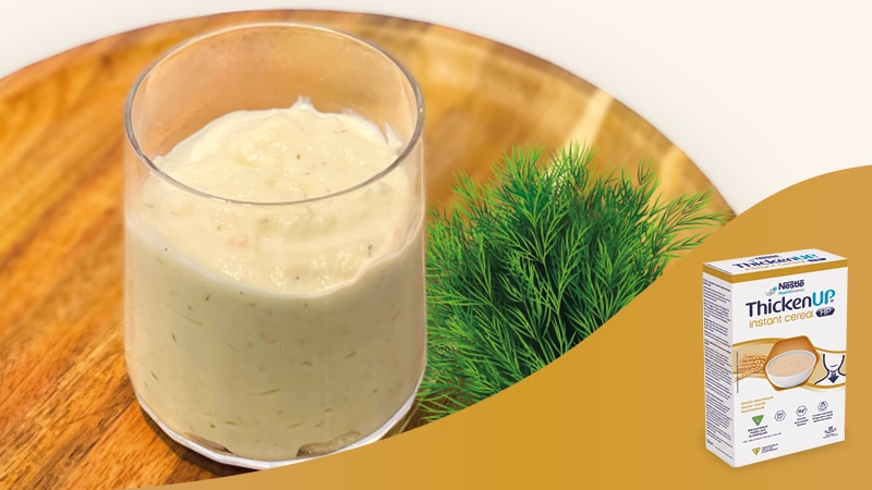 Zalmcrème met ThickenUp Instant Cereal HP
